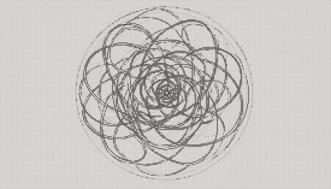 Abstract geometric visualization of communication and identity networks