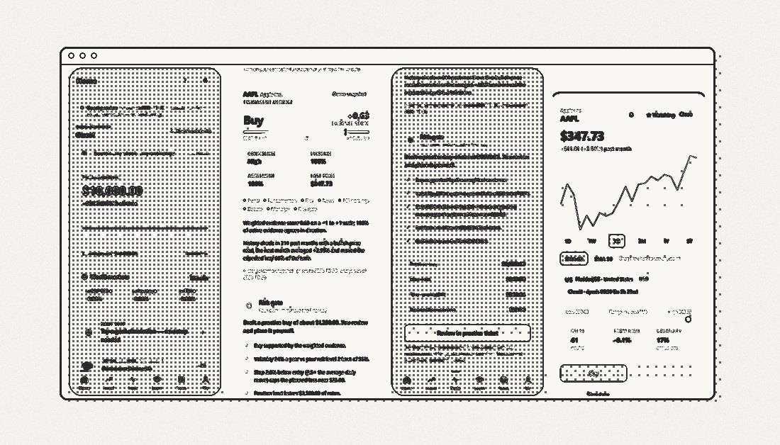Twin 1.5: redesigned Home, TwinAgent Buy verdict with evidence score, risk gate with practice-trade plan, and AAPL stock page